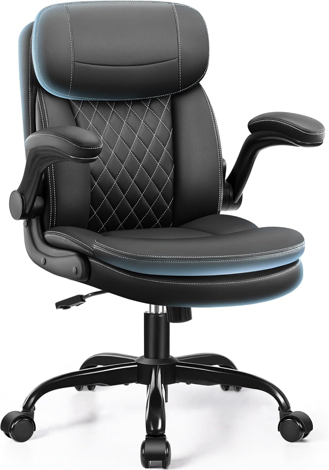 Office Chair Cushion - Ergonomic Office Chair with Double-Layer Cushion,