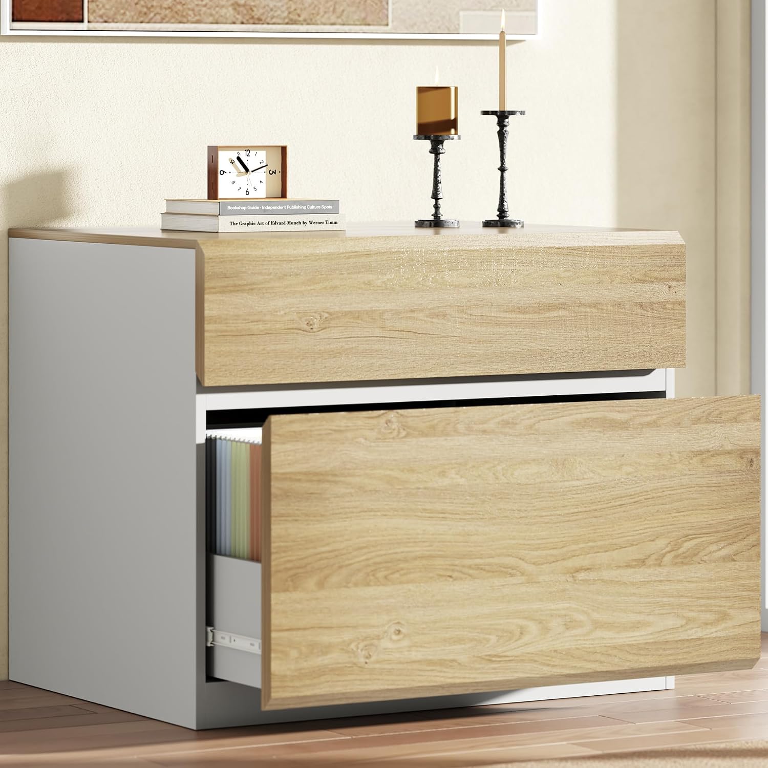 Printer Stand - 2 Drawer Lateral File Cabinet for