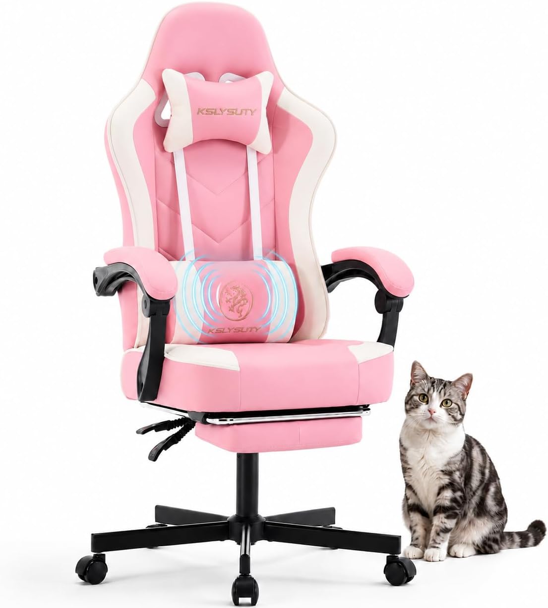 Office Chair Cushion - Ergonomic High Back Gaming Chair with