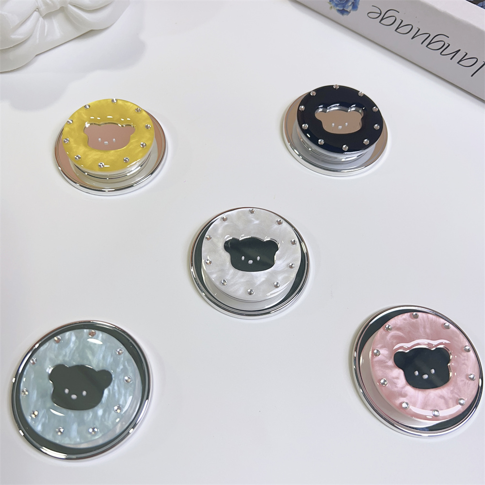Mobile Pedestal Cabinet - Bear Mirror Magnetic Mobile Phone Stand