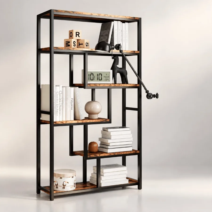 Bookshelves 6 Tiers, Industria - Bookshelf 评论和价格