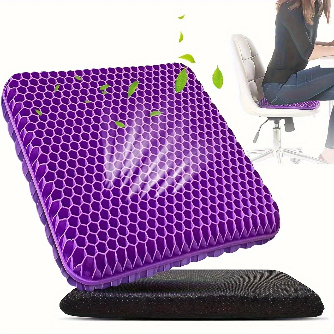 Gel Seat Cushion 1PC, Breathab - Office Chair Cushion 评论和价格