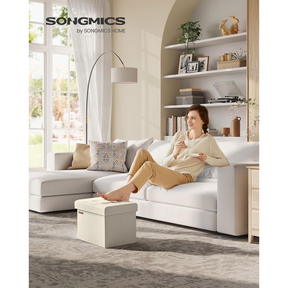Compact Storage Ottoman, Footr - Office Stool 评论和价格