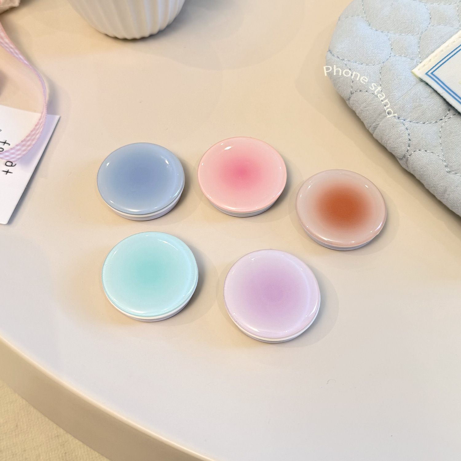 Ins Style Gradient Phone Grip  - Mobile Pedestal Cabinet 评论和价格