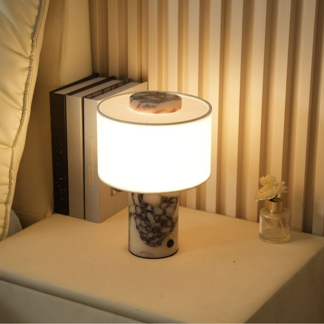 Marble bedside lamp touch char - Desk Lamp 评论和价格