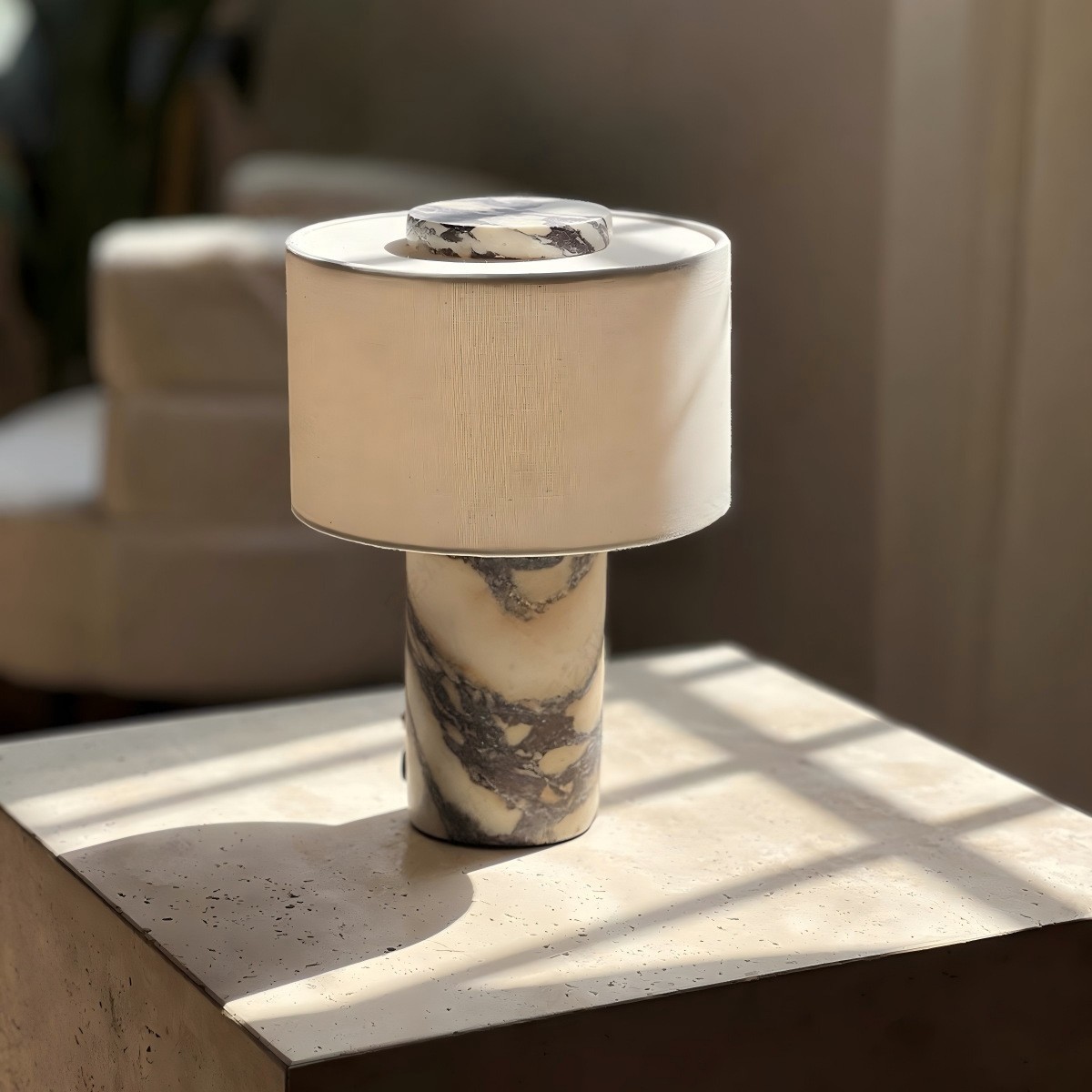 Marble bedside lamp touch char - Desk Lamp 评论和价格