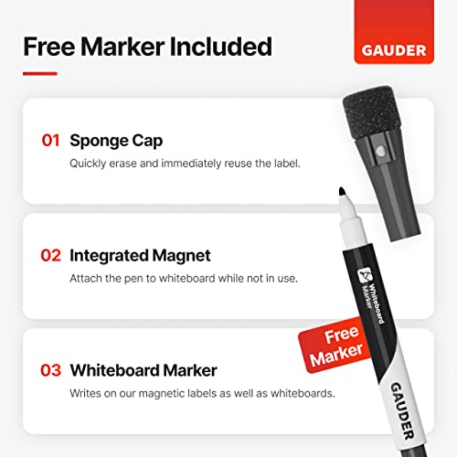 Dry Erase Magnetic Labels 3.3  - File Cabinet 评论和价格