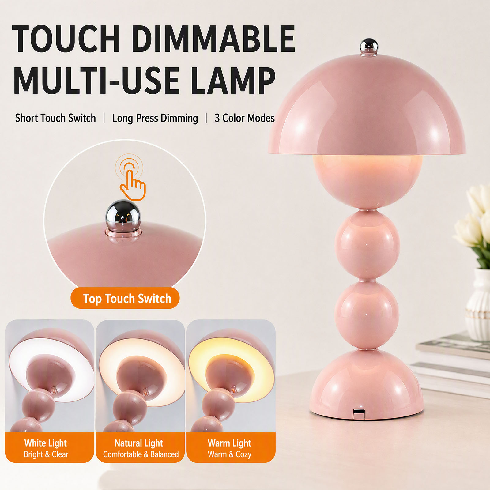 USB Mushroom Bud LED Table Lam - Desk Lamp 评论和价格