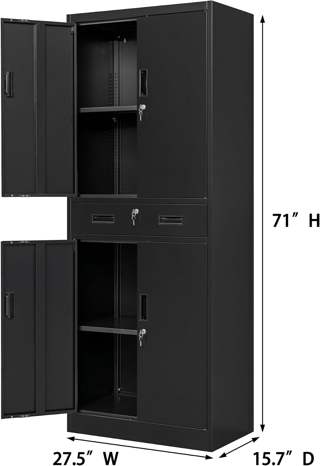 Tall Metal Storage Cabinet Wit - File Cabinet 评论和价格