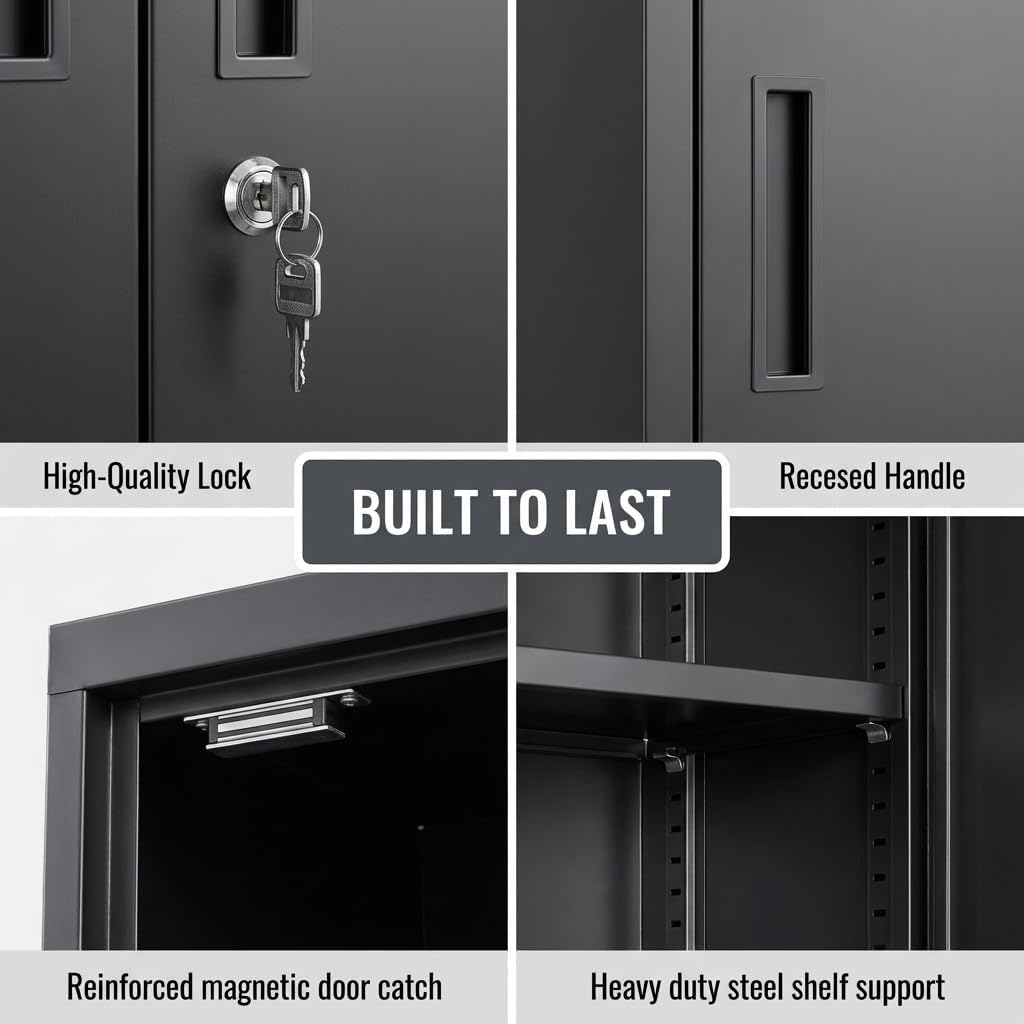 Tall Metal Storage Cabinet Wit - File Cabinet 评论和价格