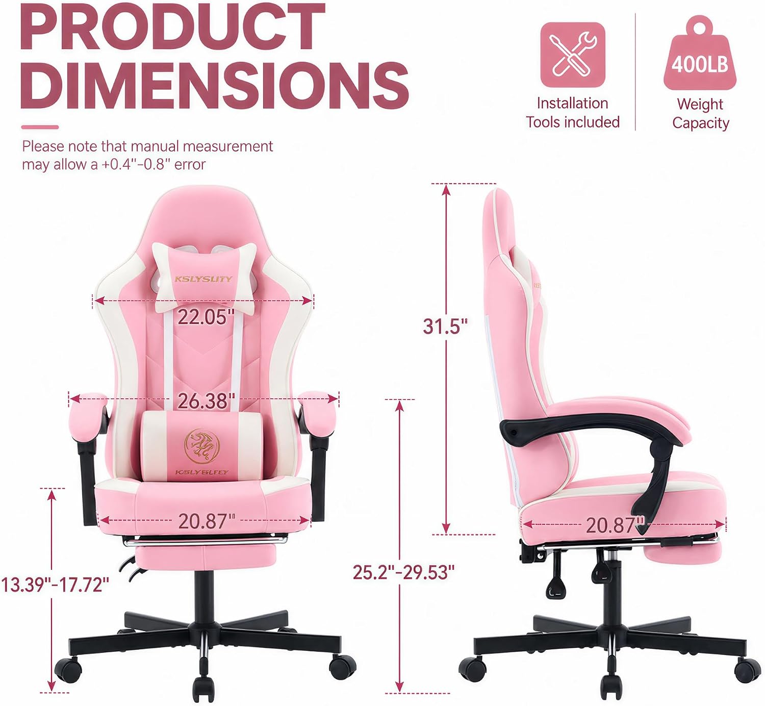 Ergonomic High Back Gaming Cha - Office Chair Cushion 评论和价格