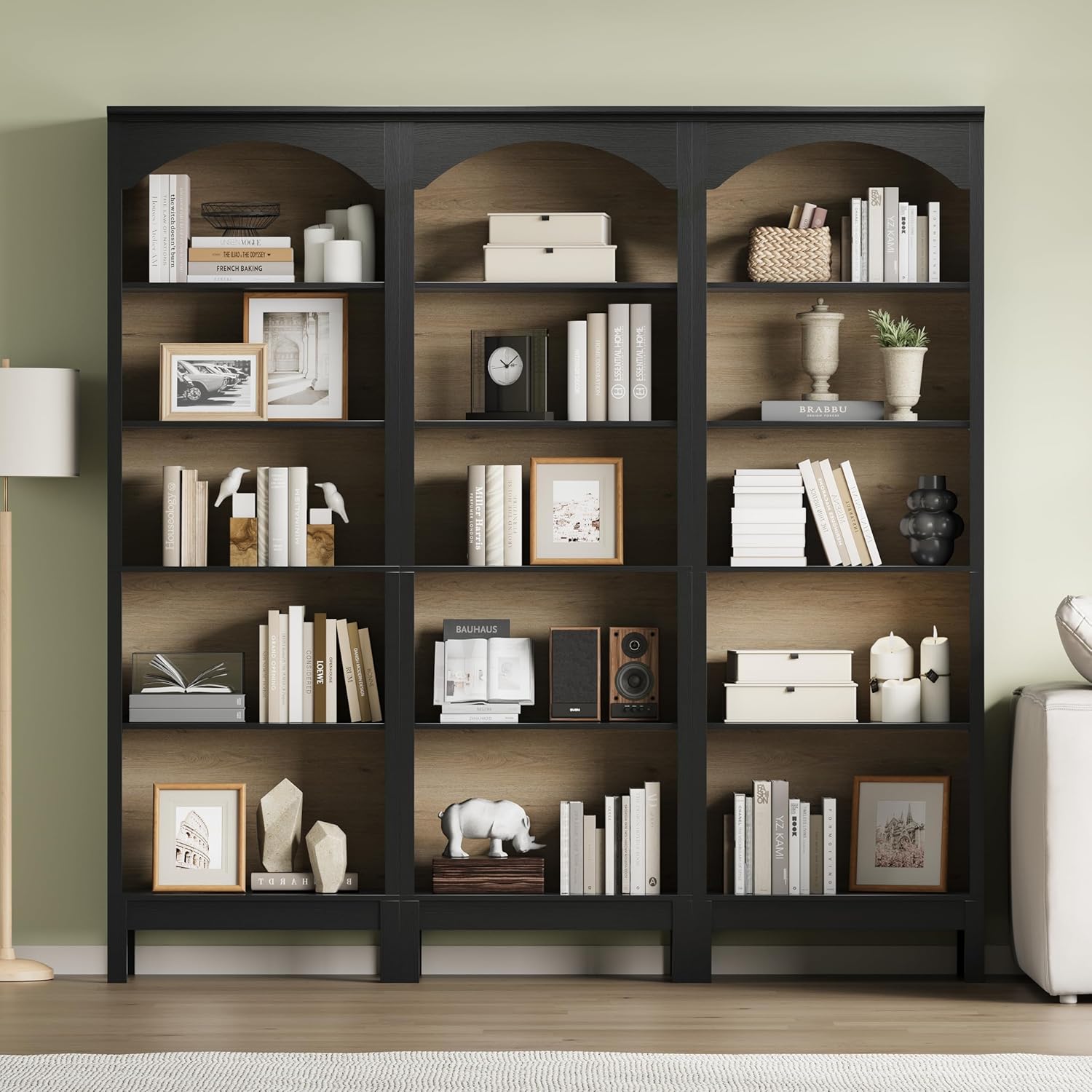 Arched Bookshelf with 5 Tier O - Bookshelf 评论和价格