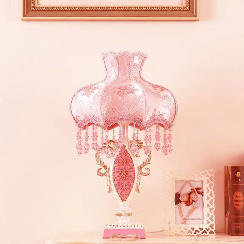 European Pink Table Lamp Luxur - Desk Lamp 评论和价格